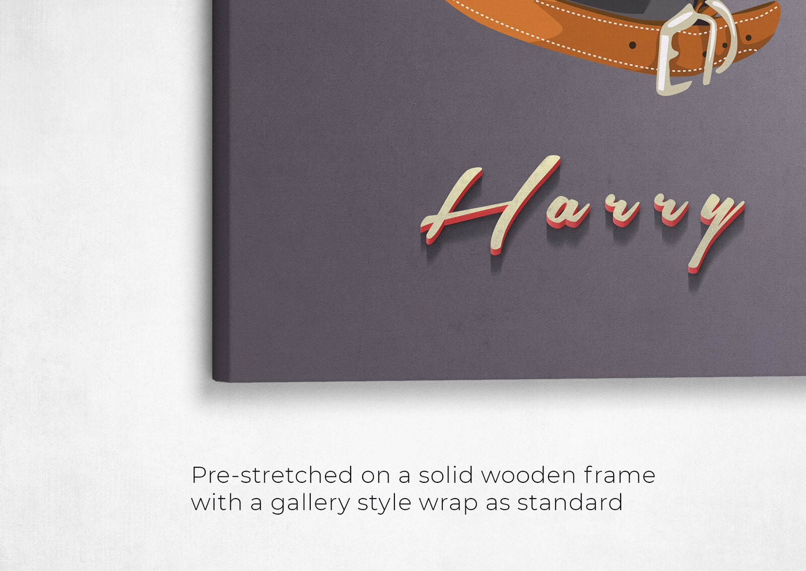 Custom Mid Century Retro Style Dog Portrait - Pet illustration from photo - Night Script Canvas 20 retro pet portrait illustrations dog night script front view angled close up wall