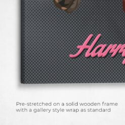 retro pet portrait illustrations horse bubblegum front view angled close up wall