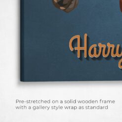 retro pet portrait illustrations horse rustic blue front view angled close up wall
