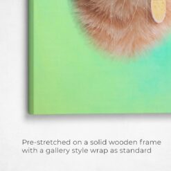 Classic Custom Cat Portrait - Lagoon pet portrait on canvas from photo 19 classic pet portraits cat lagoon studio painting front view angled close up wall