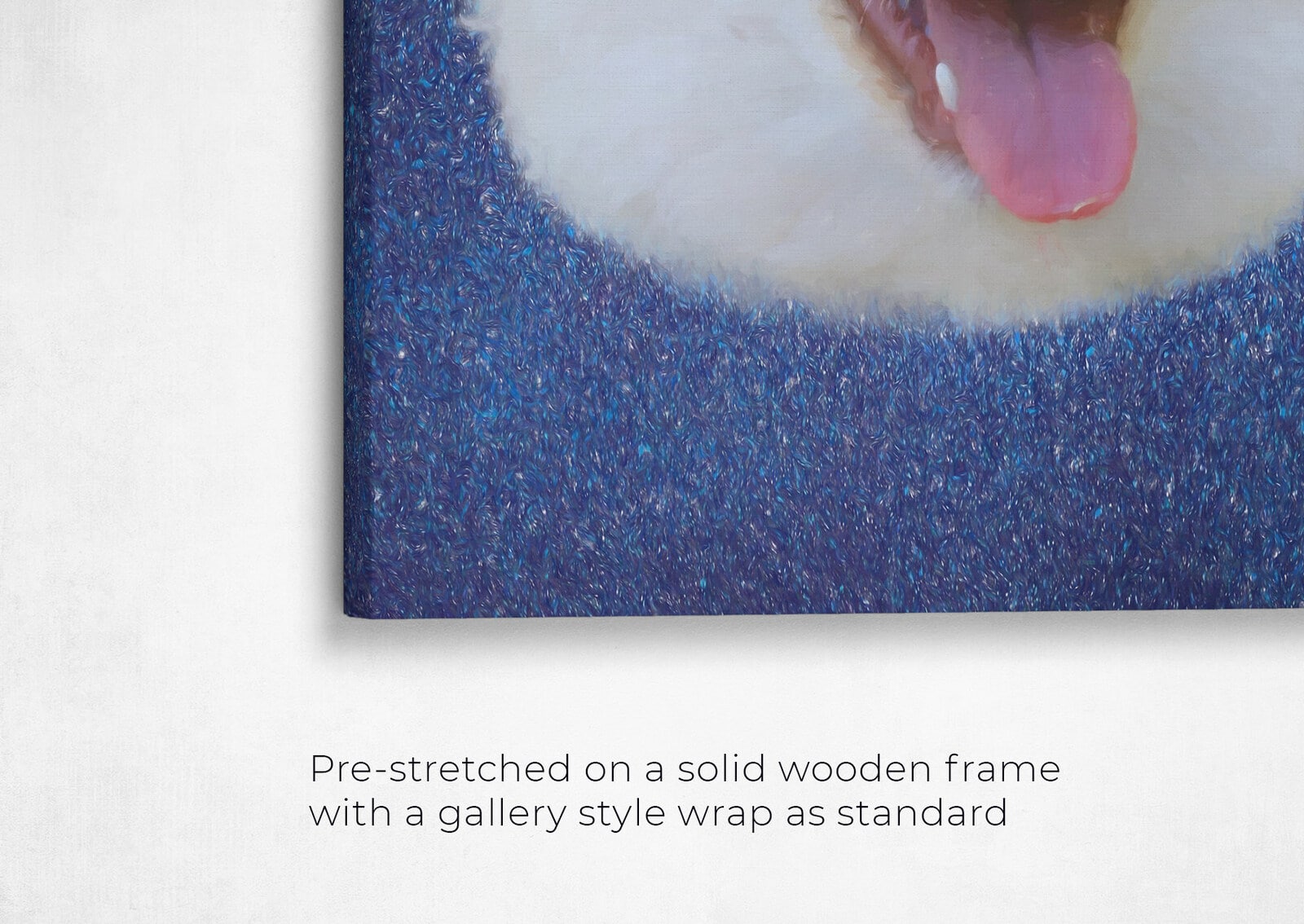 Classic Custom Dog Portrait - Night Sky pet portrait on canvas from photo 22 classic pet portraits dog night sky studio painting front view angled close up wall