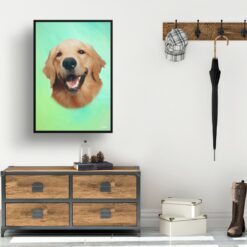 classic pet portraits dog lagoon print hall