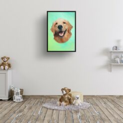 classic pet portraits dog lagoon print kids room