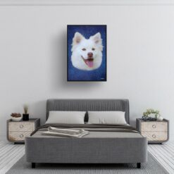 Night Sky Custom Classic Dog Portrait Painting - Framed & Un-framed Pet print from photo 19 classic pet portraits dog night sky print bedroom