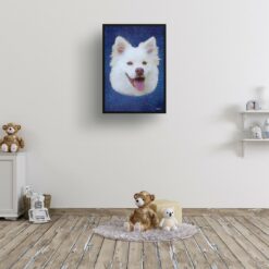Night Sky Custom Classic Dog Portrait Painting - Framed & Un-framed Pet print from photo 16 classic pet portraits dog night sky print kids room