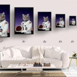 music icons astronaut cat print size comparison