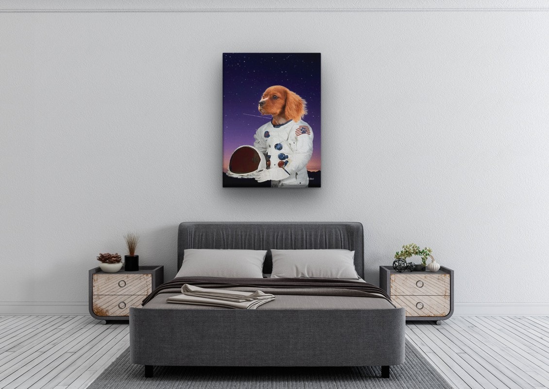 music icons astronaut dog bedroom