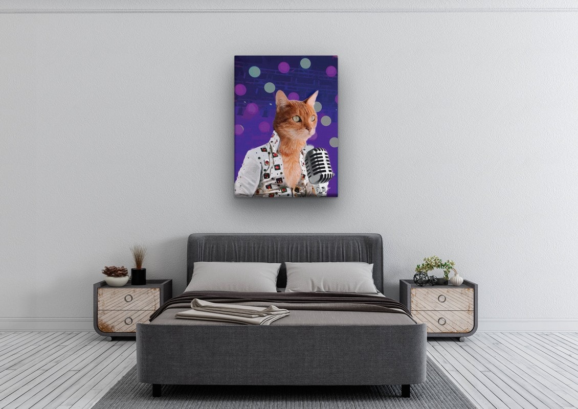 music icons elvis cat bedroom