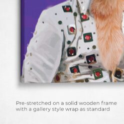 Elvis Style Cat Portrait -  Legendary Icons pet portrait on canvas from photo - Image 4