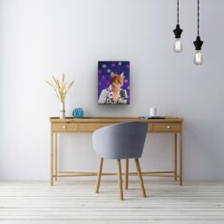 Elvis Style Cat Portrait -  Legendary Icons pet portrait on canvas from photo - Image 10