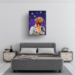 music icons elvis dog print bedroom