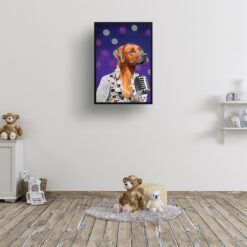 music icons elvis dog print kids room