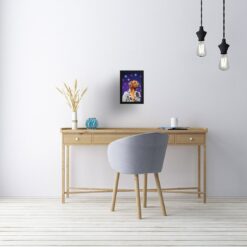 music icons elvis dog print office