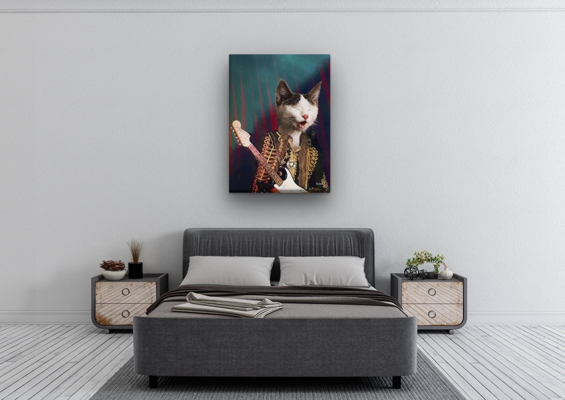 music icons hendrix cat bedroom