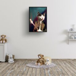 music icons hendrix cat print kids room
