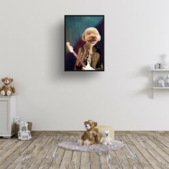 music icons hendrix dog print kids room
