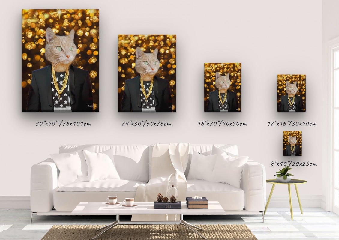 music icons jay z cat canvas size comparison