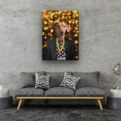 music icons jay z dog living room