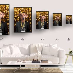 music icons jay z dog print size comparison