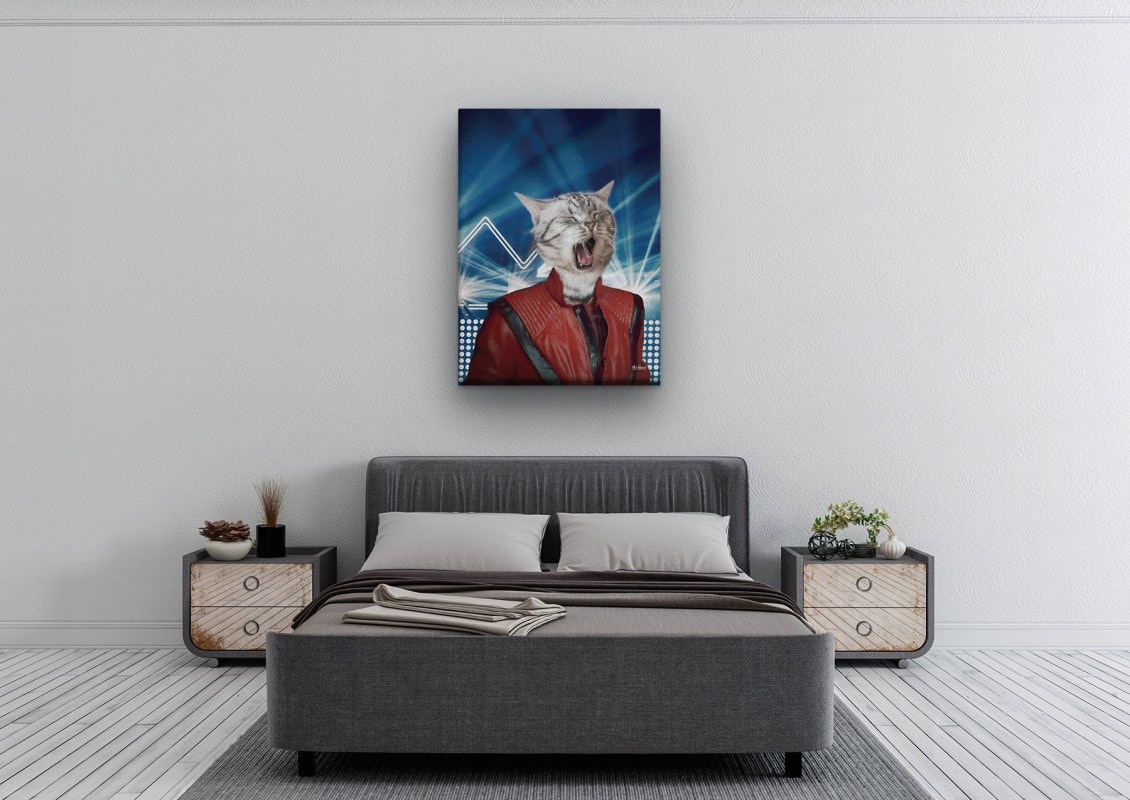 music icons michael jackson cat bedroom