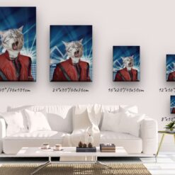 music icons michael jackson cat canvas size comparison
