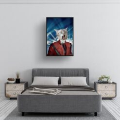 music icons michael jackson cat print bedroom