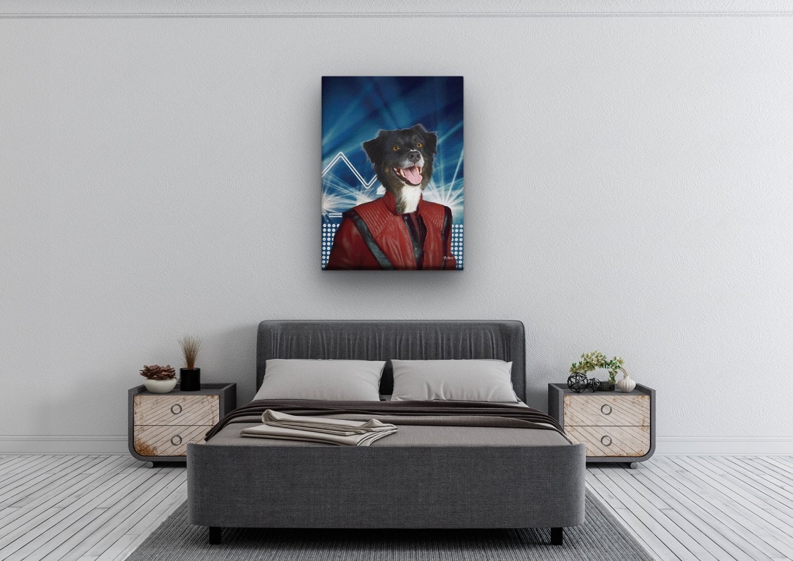 music icons michael jackson dog bedroom