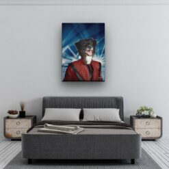 music icons michael jackson dog bedroom