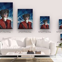 music icons michael jackson dog canvas size comparison