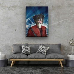 music icons michael jackson dog living room