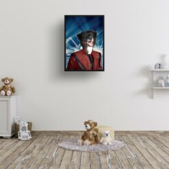 music icons michael jackson dog print kids room