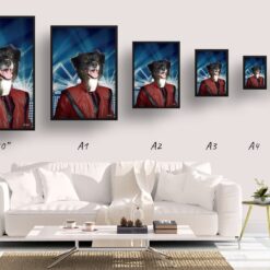 music icons michael jackson dog print size comparison