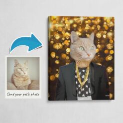 photo to jay z canvas cat portrait