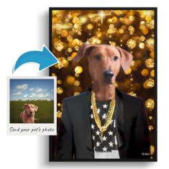photo to jay z print dog portrait