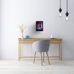retro arcade pet portrait horse fever print office