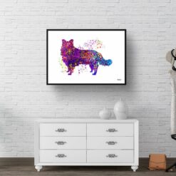 Border Collie Watercolour Splash Print - Dog Inspired Framed & Unframed Wall Art 9 watercolour splash dogs border collie print landscape framed art print 40x28 hall