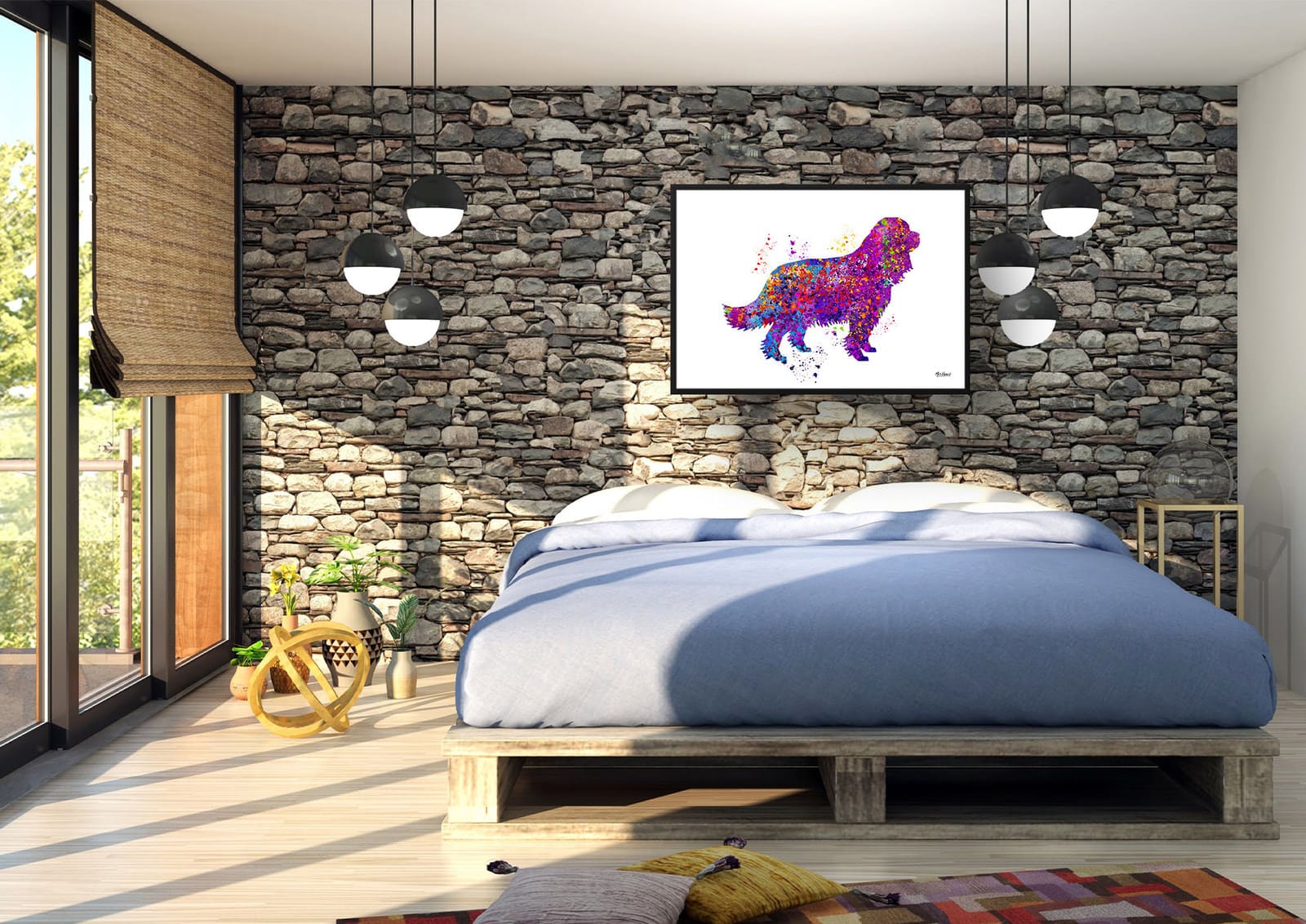 Cavalier King Charles Spaniel Watercolour Splash Print - Dog Inspired Framed & Unframed Wall Art 3 Cavalier King Charles Spaniel Watercolour Splash Print - Dog Inspired Framed & Unframed Wall Art - Image 2