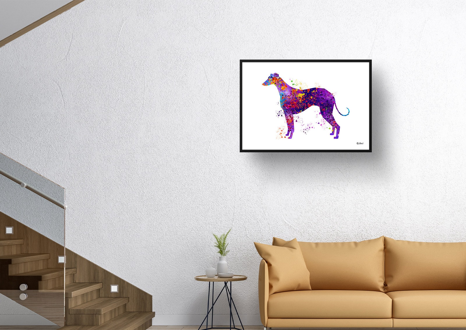 Italian Greyhound Watercolour Splash Print - Dog Inspired Framed & Unframed Wall Art 5 Italian Greyhound Watercolour Splash Print - Dog Inspired Framed & Unframed Wall Art - Image 4