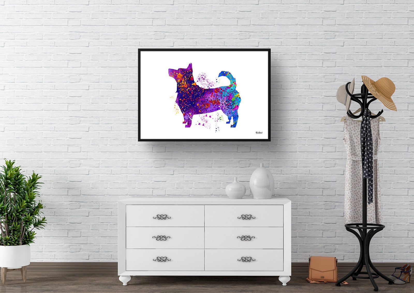 Lancashire Heeler Watercolour Splash Print - Dog Inspired Framed & Unframed Wall Art 3 Lancashire Heeler Watercolour Splash Print - Dog Inspired Framed & Unframed Wall Art - Image 3