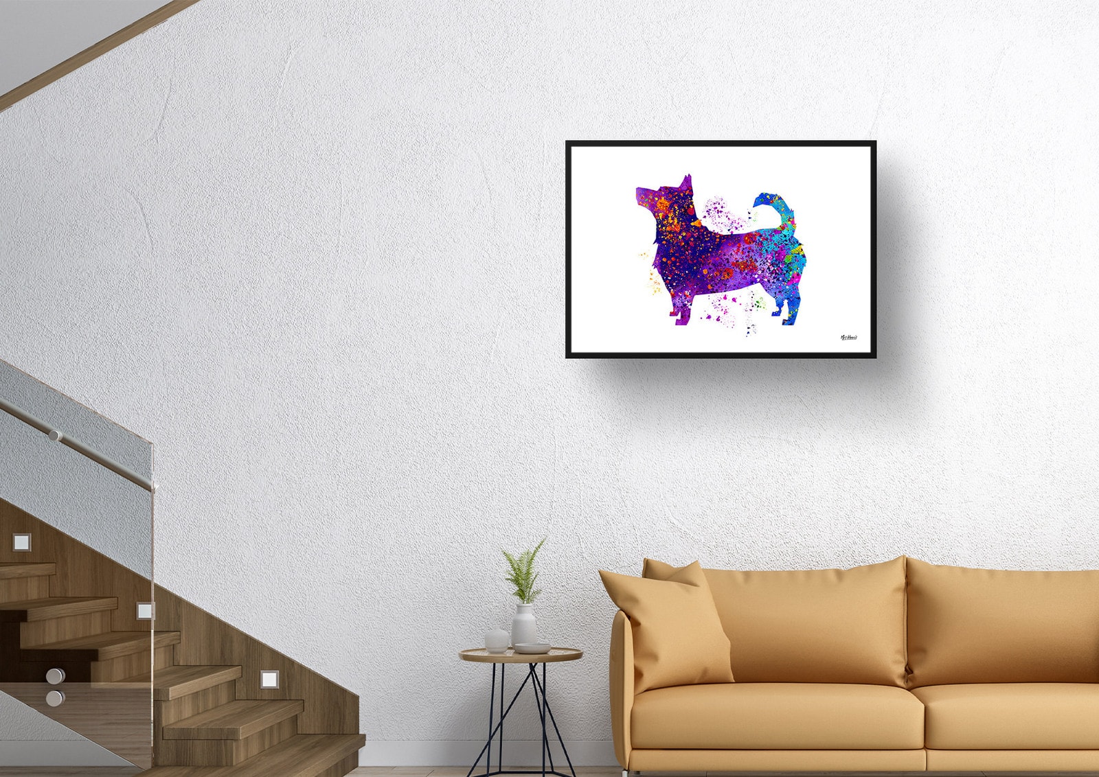 Lancashire Heeler Watercolour Splash Print - Dog Inspired Framed & Unframed Wall Art 4 Lancashire Heeler Watercolour Splash Print - Dog Inspired Framed & Unframed Wall Art - Image 4