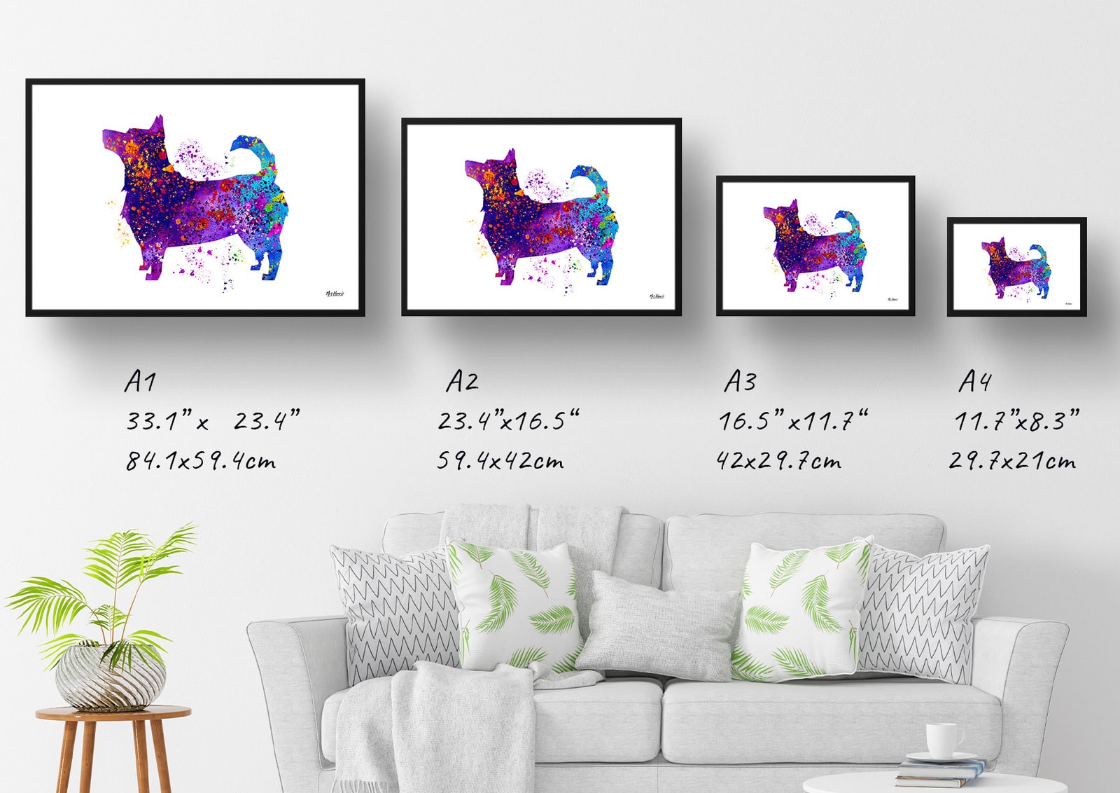 Lancashire Heeler Watercolour Splash Print - Dog Inspired Framed & Unframed Wall Art 6 Lancashire Heeler Watercolour Splash Print - Dog Inspired Framed & Unframed Wall Art - Image 6