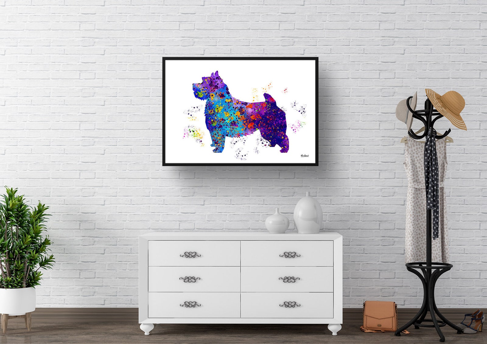 Norwich Terrier Watercolour Splash Print - Dog Inspired Framed & Unframed Wall Art 3 Norwich Terrier Watercolour Splash Print - Dog Inspired Framed & Unframed Wall Art - Image 3