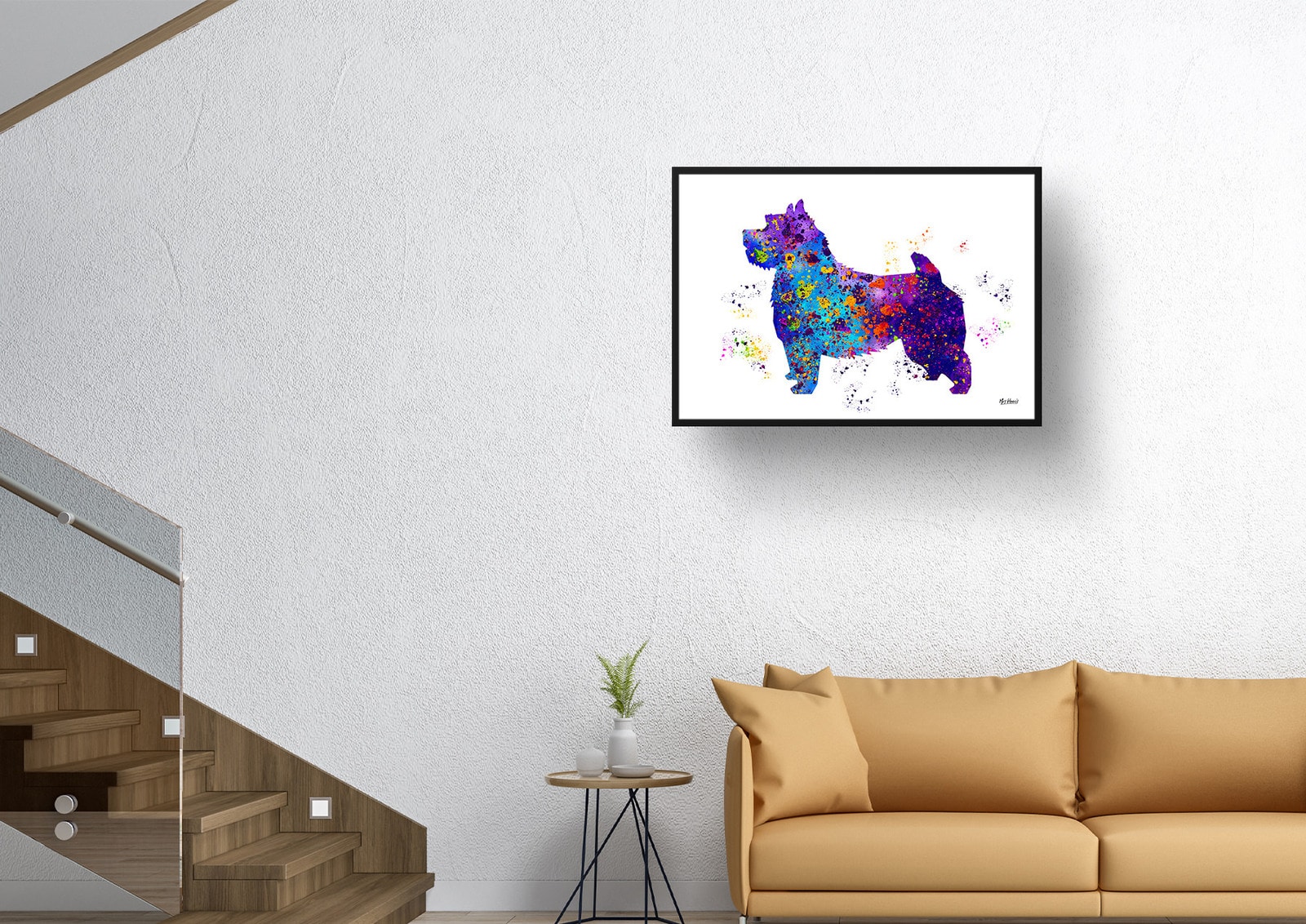 Norwich Terrier Watercolour Splash Print - Dog Inspired Framed & Unframed Wall Art 4 Norwich Terrier Watercolour Splash Print - Dog Inspired Framed & Unframed Wall Art - Image 4