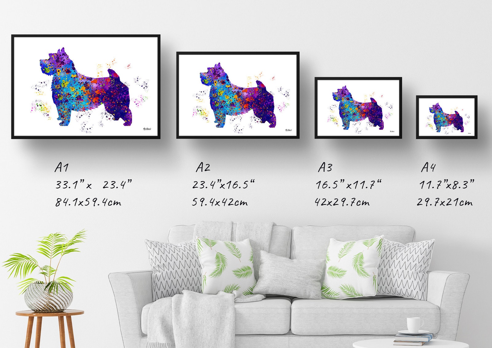 Norwich Terrier Watercolour Splash Print - Dog Inspired Framed & Unframed Wall Art 6 Norwich Terrier Watercolour Splash Print - Dog Inspired Framed & Unframed Wall Art - Image 6