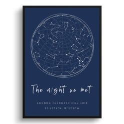 white text solid colour hand drawn navy white circle print front view white