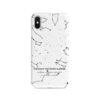 Custom Black On White Star Map Phone Case - Personalized Constellation Map 2 phone case black on white starmap front view white