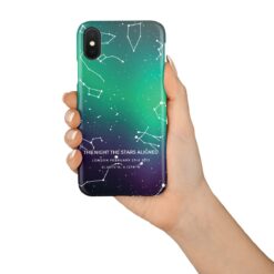 Custom Sky Northern Lights Star Map Phone Case - Personalized Constellation Map 7 phone case sky northern lights starmap in hand
