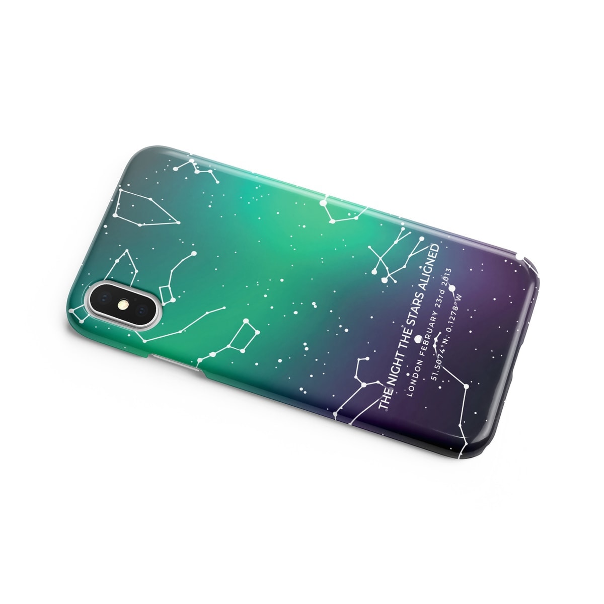 Custom Sky Northern Lights Star Map Phone Case - Personalized Constellation Map 4 Custom Sky Northern Lights Star Map Phone Case - Personalized Constellation Map - Image 2