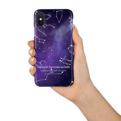 phone case sky purple starmap in hand