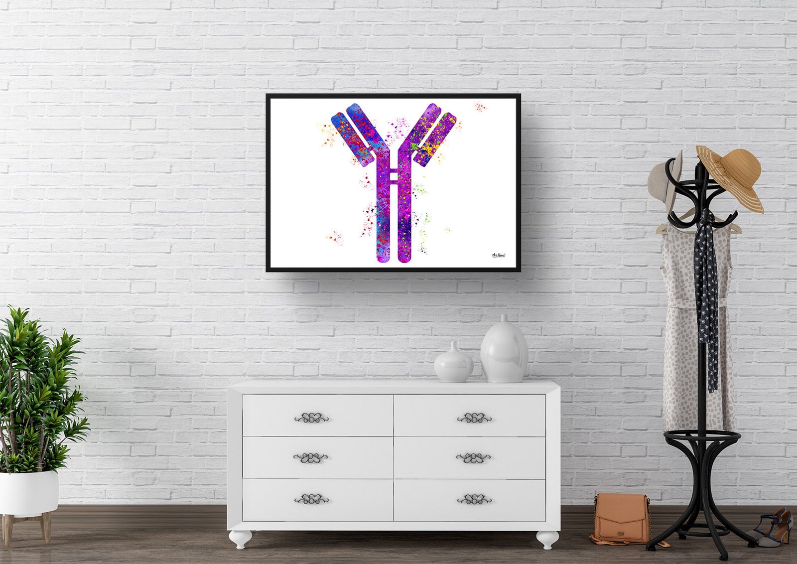 Antibodies Watercolour Print IGG Immunoglobin Medical Doctor Office Clinic Wall Art 3 Antibodies Watercolour Print IGG Immunoglobin Medical Doctor Office Clinic Wall Art - Image 2